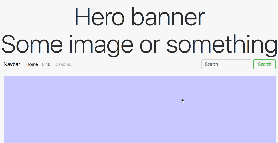 How to make a sticky navbar using Bootstrap